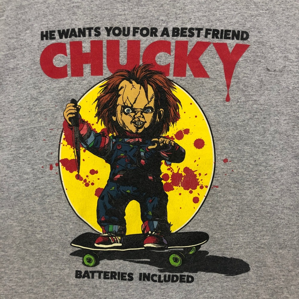 Chucky "He Wants You For A Best Friend" Graphic T-Shirt Size L‎